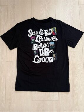 Marvel Black Guardians of the Galaxy Graphic Pocket Tee